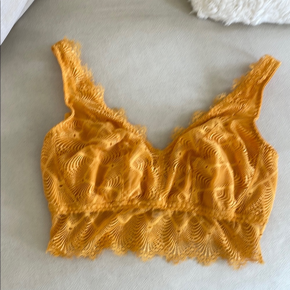 Cosabella Lace Bralette in Golden Yellow